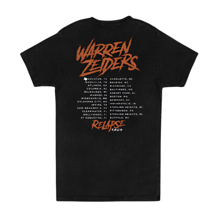 Black Relapse Tour T-Shirt Spring Closeout