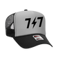 717 Otto 5 Panel Trucker Hat (Blk/Gray/Blk)