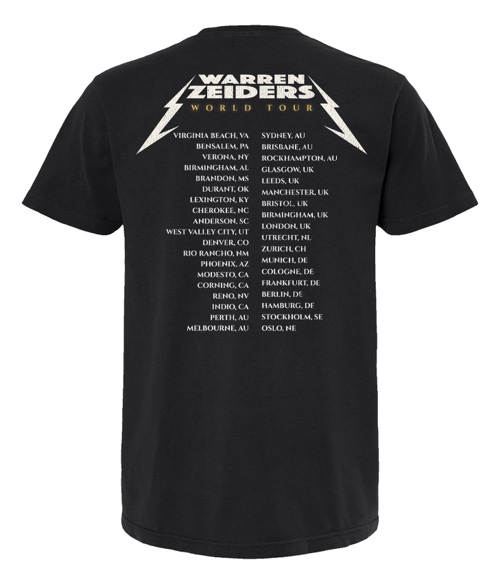 2026 World Tour T-Shirt – WarrenZeiders.shop