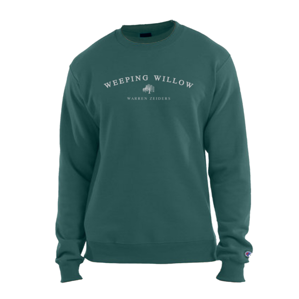 Weeping Willow Champion Crewneck Sweatshirt - Emerald Green